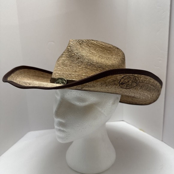 Resistol Other - Resistol Duck Commander Straw Cowboy Hat S Genuine Mexican Palm Western USA Made